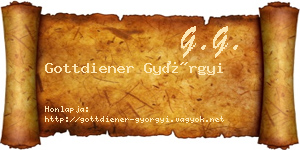Gottdiener Györgyi névjegykártya